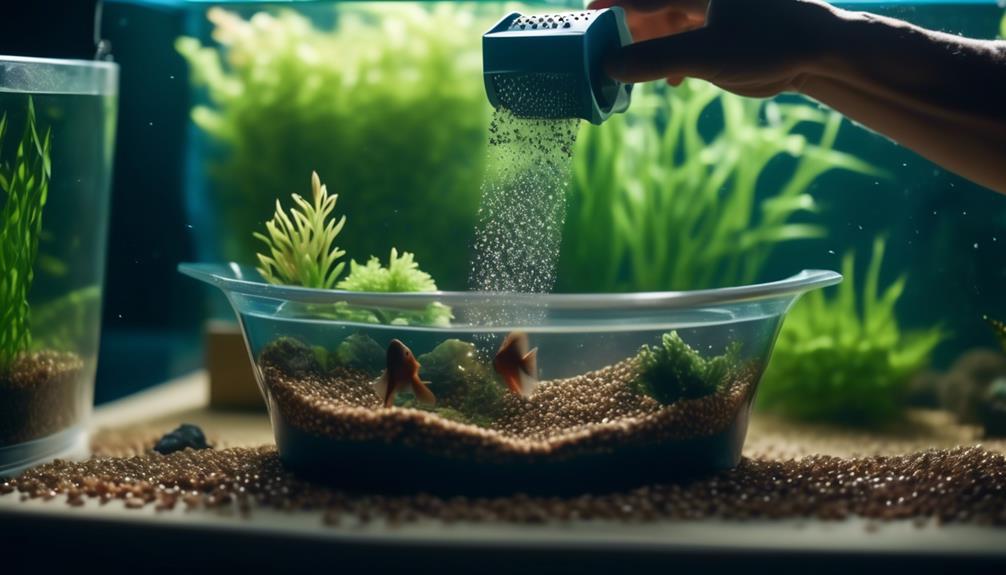 removing aquarium tank substrate