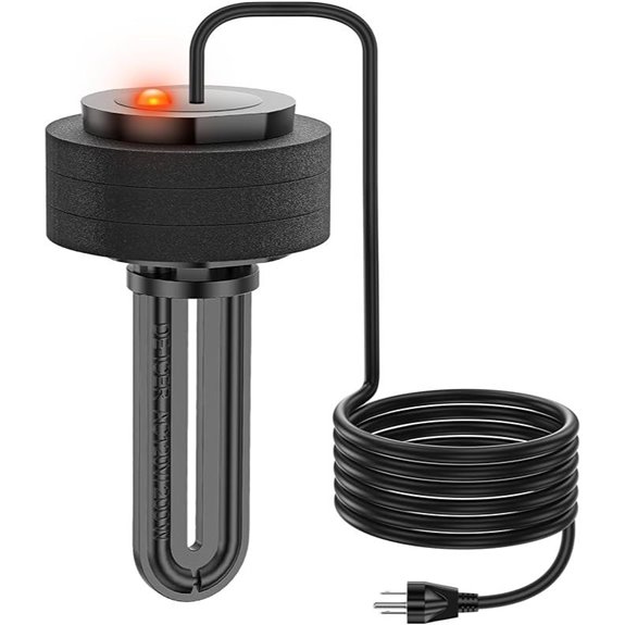 Pond De-icer Heater with 10ft Cord (200W)
