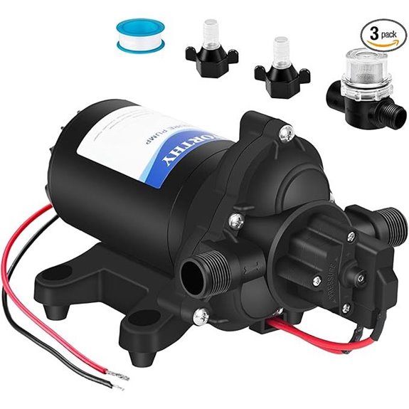 ECO-WORTHY RV Fresh Water Pump 12V DC (3.5GPM 45PSI)