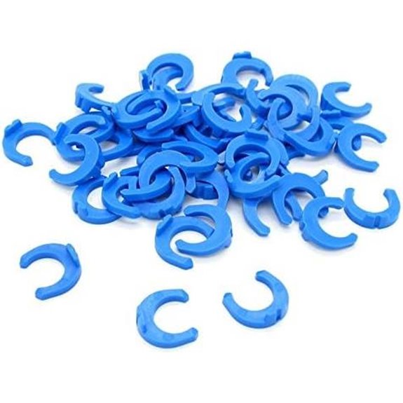 JIUWU 1/4 Inch Locking Clips for RO Water Filter Fittings (50 PCS)