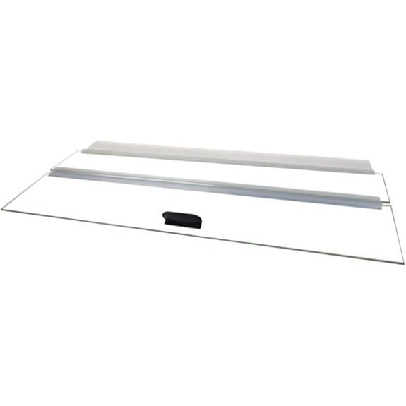 H2Pro 20 Glass Canopy 10 Gallon Aquarium Fish Tank (19.33 x 9.65 x 0.16in)
