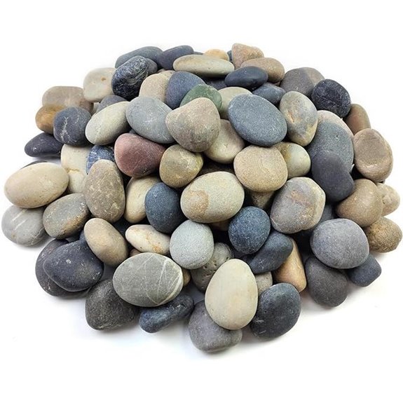 FANTIAN 20 lbs Natural River Rocks for Landscaping