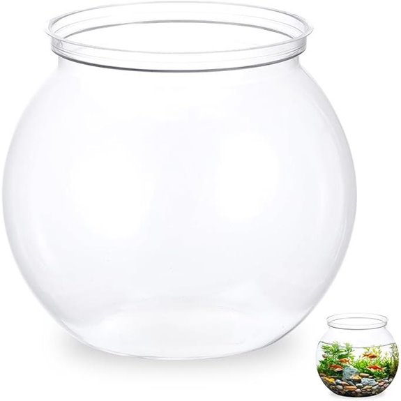 Mini Plastic Fish Bowl 27 oz (1-Pack)