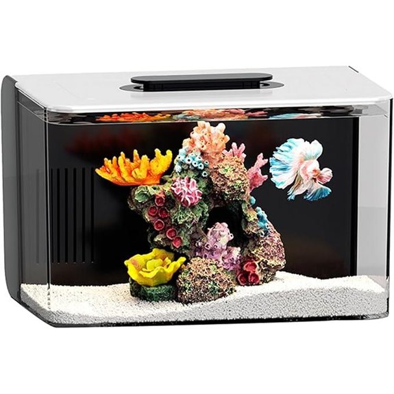 2.5 Gallon Self-Cleaning Nano Aquarium Starter Kit