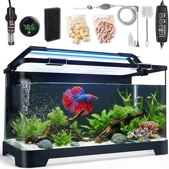 3.5 Gallon Betta Fish Tank Starter Kit (AIO Aquarium)