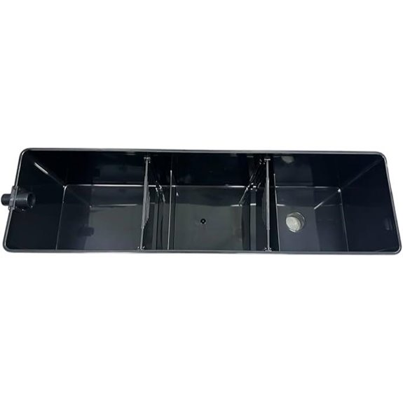 Black Acrylic Aquarium Sump Tank 40 Gallon (18x4x4)