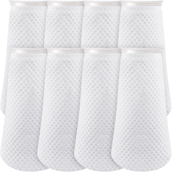 Jecery 4 Inch Filter Socks for Aquarium (8-Pack)