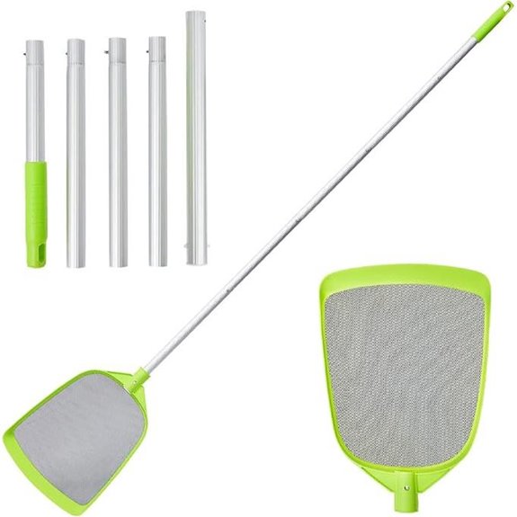 Sepetrel 72-Inch Pool Skimmer Net Rake with Pole