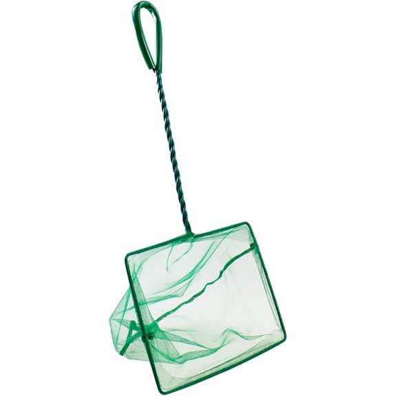 AQUANEAT 8 Inch Aquarium Fish Net with Firm Handle