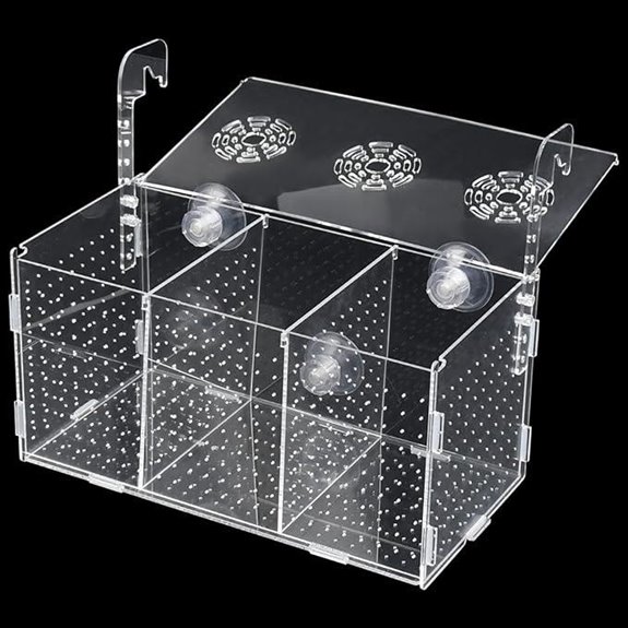 Acrylic Fish Breeding Isolation Box for Aquarium (11.5)