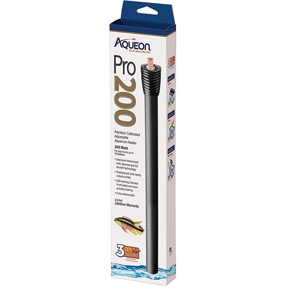 Aqueon Adjustable Pro Aquarium Heater 200W