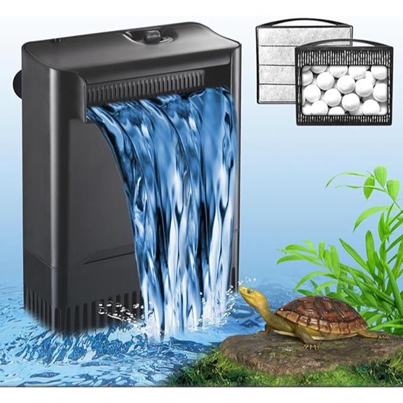 Turtle Tank Adjustable Filter 20-75 Gal. 290GPH
