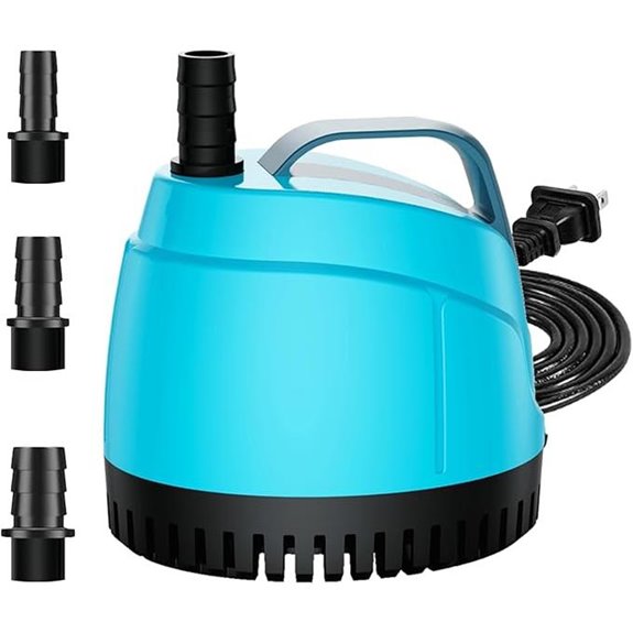 450GPH Submersible Water Pump with Adjustable Flow