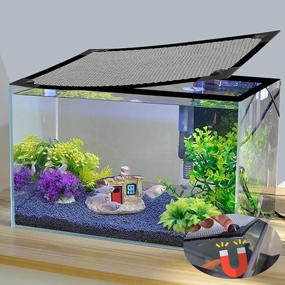 Magnetic Aquarium Cover Lid Adjustable 35x19 Max