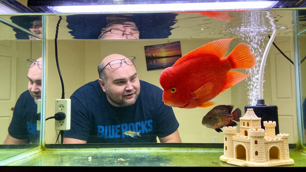 aggressive red devil cichlid behavior