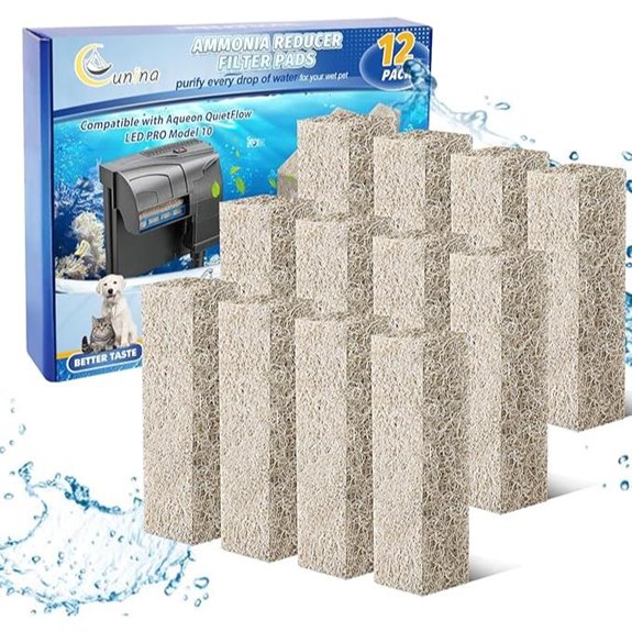 12PCS Ammonia Reducer Filter Pads for Aqueon Filters