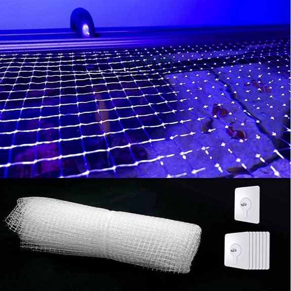 Clear Mesh Netting Aquarium Anti-Jump Cover with Screws