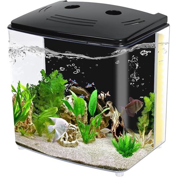 AQUANEAT 1.2 Gallon Betta Fish Tank Starter Kit