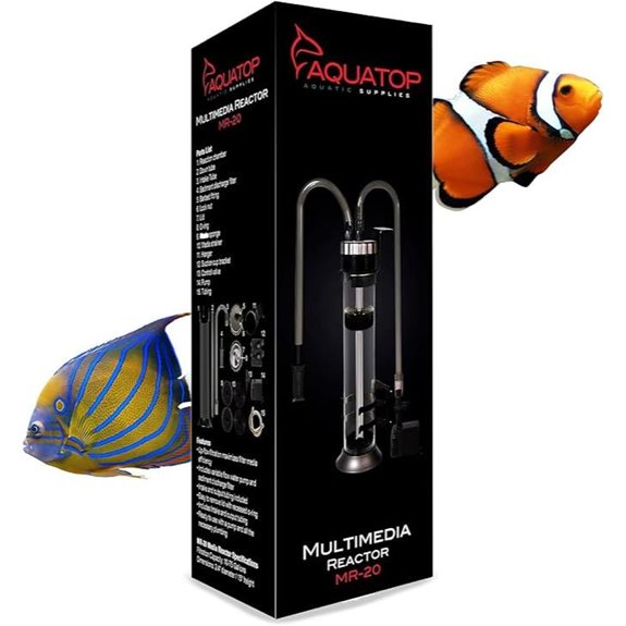 AQUATOP MR-20 Media Reactor 95 GPH Filtration System for Aquariums
