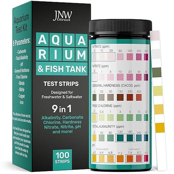 Aquarium Test Strips 9-in-1 Test Kit (100 Count)
