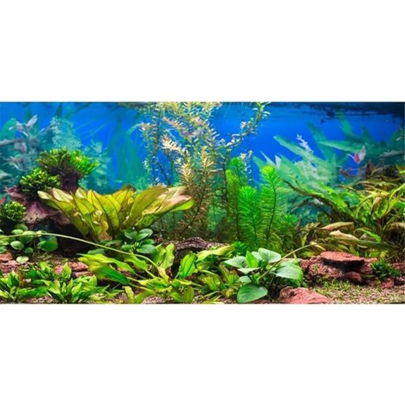 AWERT Aquarium Background Vinyl 48x20 Inches