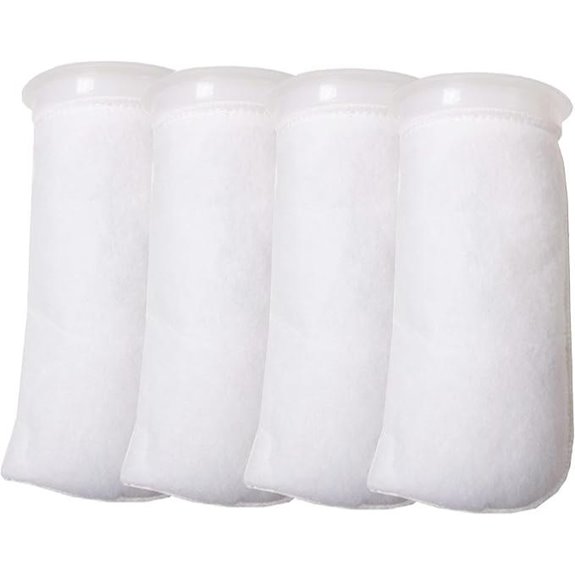 4 Pack 4 Ring Filter Socks 200 Micron Aquarium Felt Bags