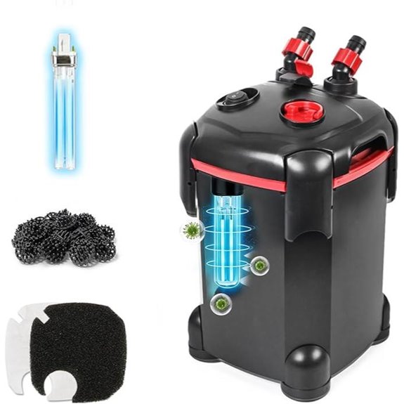 PONDFORSE Canister Filter for Aquariums & Fish Tanks