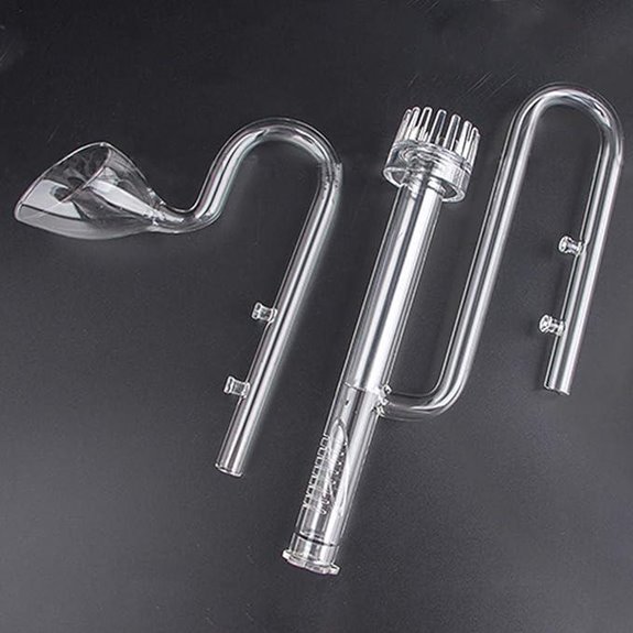 Hamiledyi Aquarium Glass Lily Pipe Set