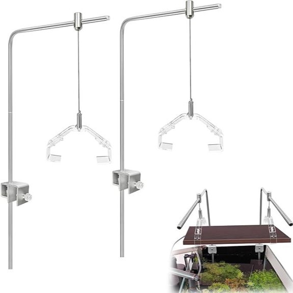2 Pcs Aquarium Light Riser Stand for Rimless Fish Tanks