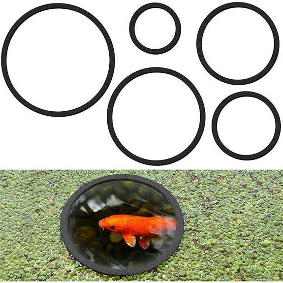 Aquarium Floating Plant Corral & Fish Feeding Ring (5-Pack)