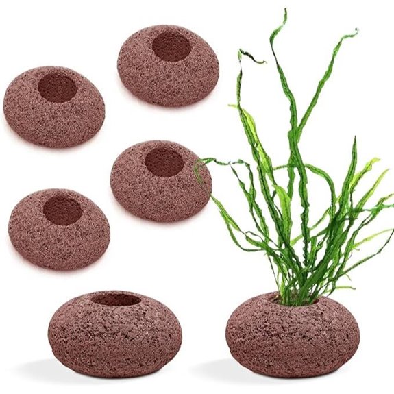 Stone Plant Weights for Aquarium (6-Pack)
