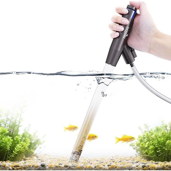 SEAOURA Aquarium Vacuum Gravel Cleaner with Air Push Button