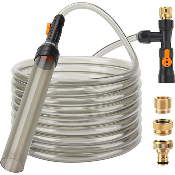 hygger Aquarium Water Change Siphon Gravel Cleaner