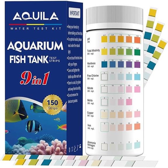 Aquarium 9-in-1 Water Test Kit (150 Strips)
