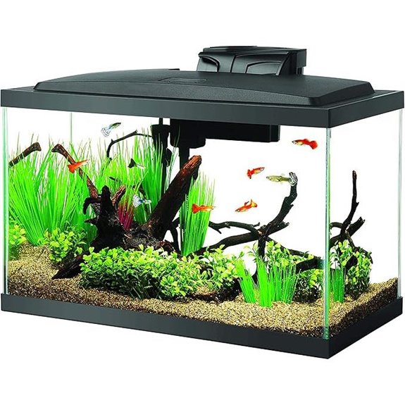 Aqueon Aquarium Fish Tank Starter Kit with LED Lighting 10 Gallon Fish Tank