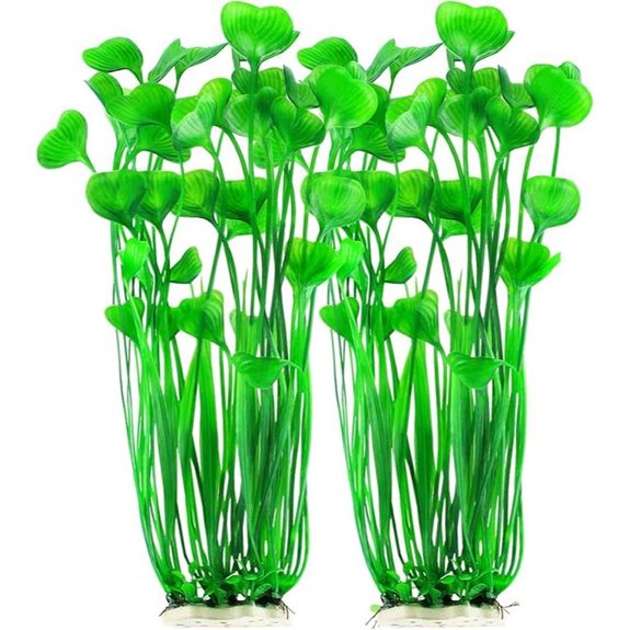 MyLifeUNIT Artificial Tall Aquarium Plants 2-Pack