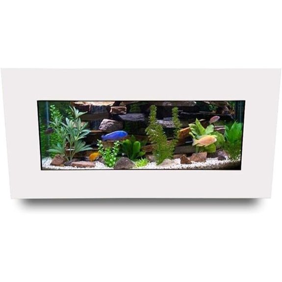 Aussie Aquariums AA-Skyline-MWHITE 2.0 Wall Mounted Aquarium Matte White