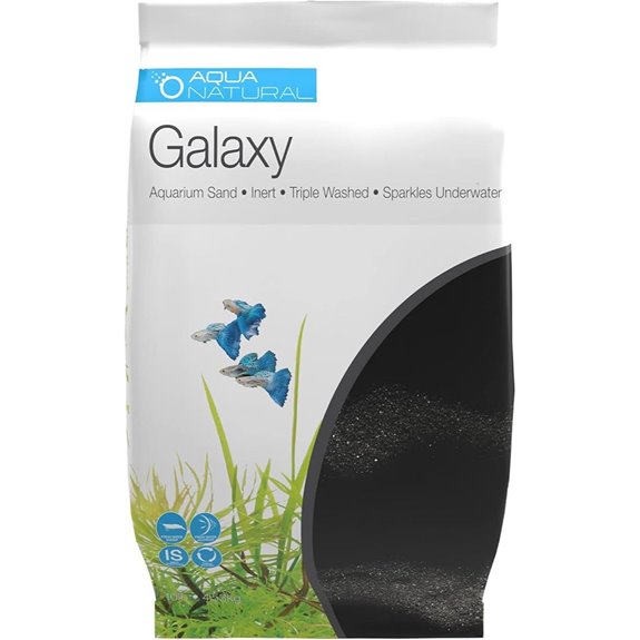 Aqua Natural Galaxy Sand 10lb Black Substrate for aquariums