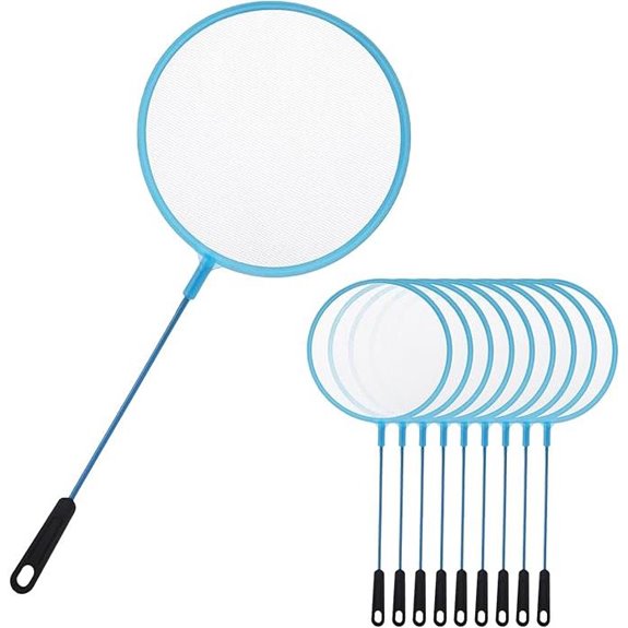 10-Piece Aquarium Fishing Net Set (Blue 9.8 Inch)