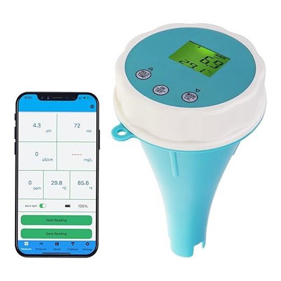 6-in-1 Digital Water Monitor with Bluetooth