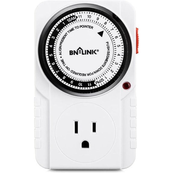 BN-LINK 24 Hour Plug-in Mechanical Timer (1 Pack)