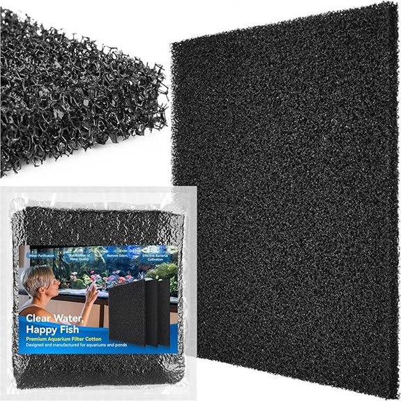 Borlech Aquarium Bio Filter Sponge Pad (18.5x18.5 1 Pack)