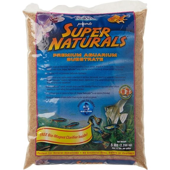 Carib Sea ACS05839 Super Natural Sunset Gold Sand for Aquarium 5-Pound