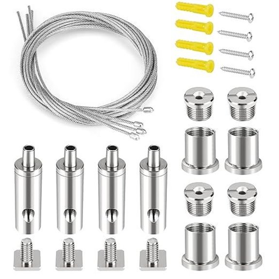 Ceiling Hanging Wire Cable Kit (4 Sets)