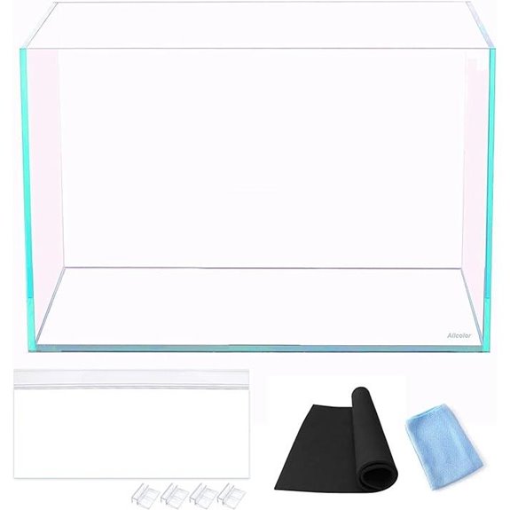 Allcolor Ultra Clear Rimless Aquarium Tank (15Gal)