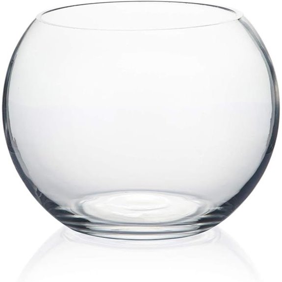 WGV Clear Glass Bowl Vase 6 x 4.5 (VBW0006A)