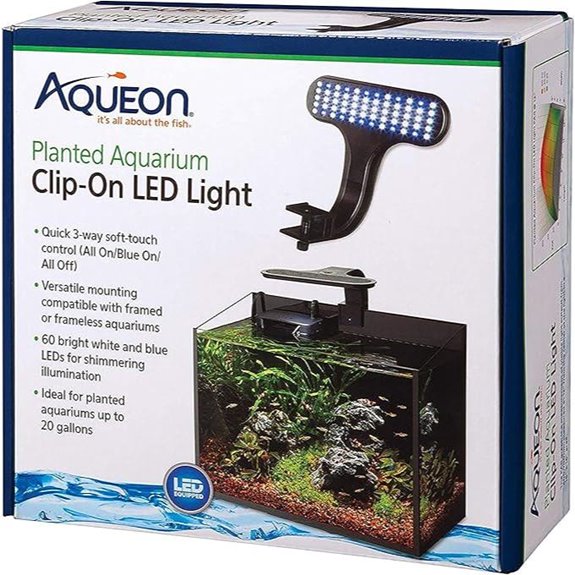 Aqueon Clip-On LED Aquarium Light for Plants
