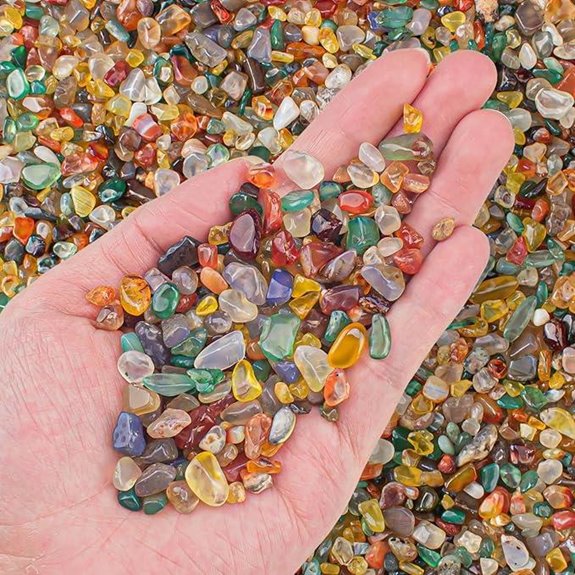 0.5 Lb Colorful Agate Aquarium Gravel Chips