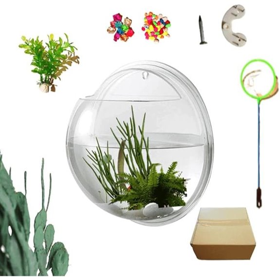 Creative Acrylic Hanging Wall Fish Tank Planter