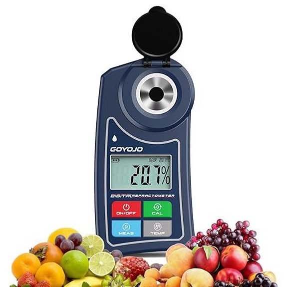 GOYOJO Digital Brix Refractometer for Liquid Sugar Testing (0-55% Range)